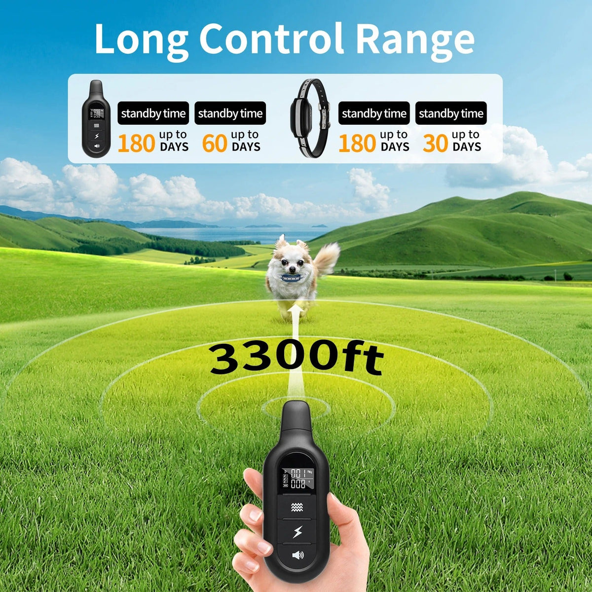 Rechargeable Waterproof Dog Training Collar