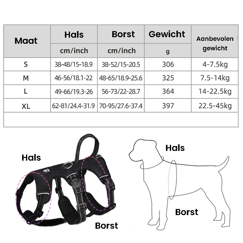 Reflective No-Pull Dog Harness