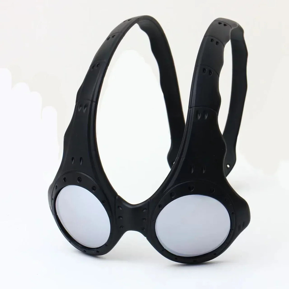 Retro Oversized Round Lens Metal Frame Sunglasses for Outdoor Cycling
