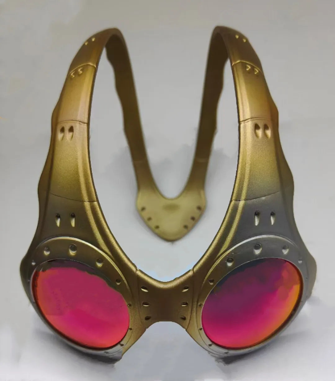 Retro Oversized Round Lens Metal Frame Sunglasses for Outdoor Cycling
