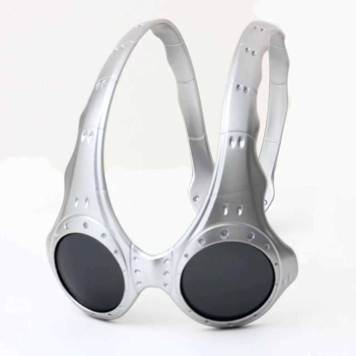 Retro Oversized Round Lens Metal Frame Sunglasses for Outdoor Cycling