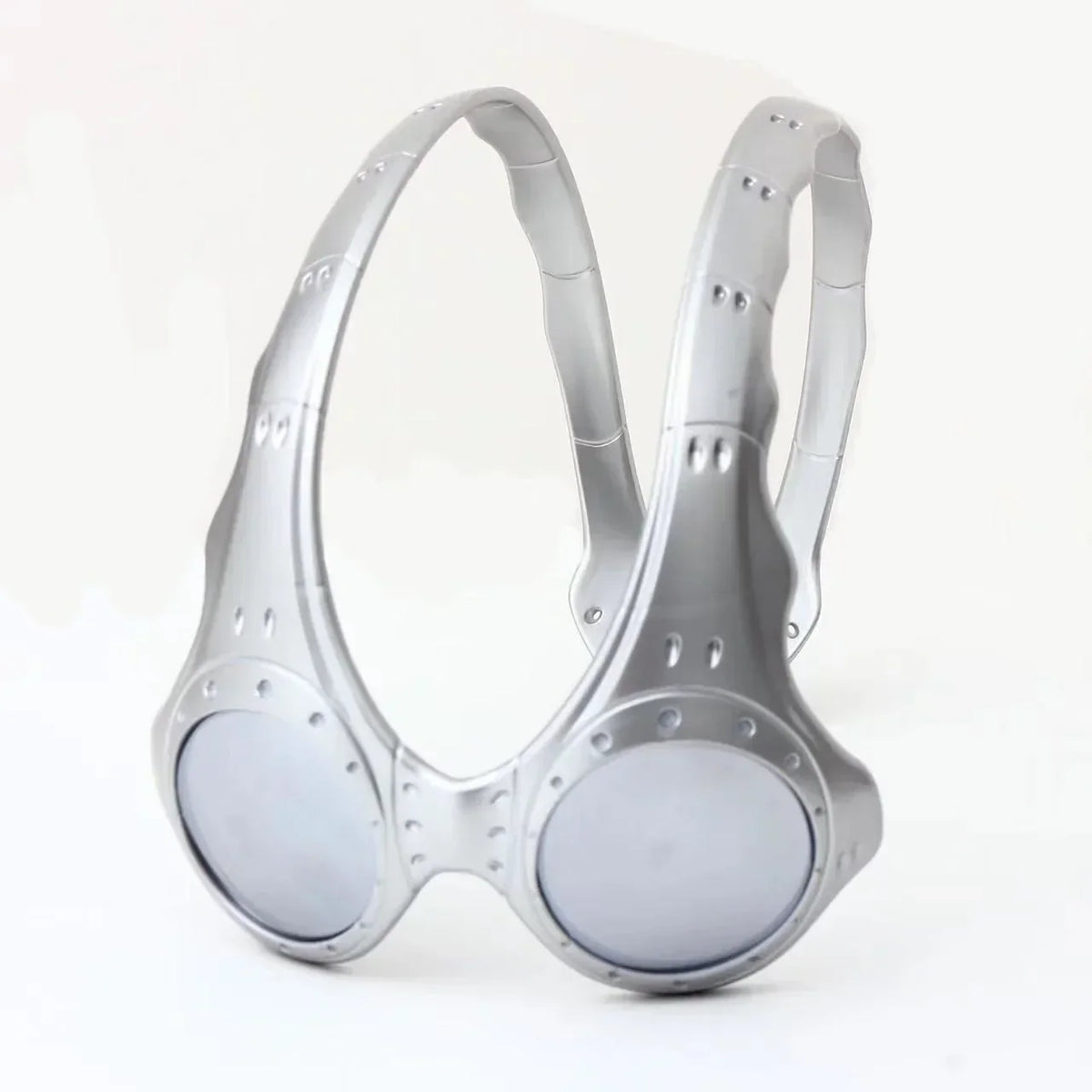 Retro Oversized Round Lens Metal Frame Sunglasses for Outdoor Cycling