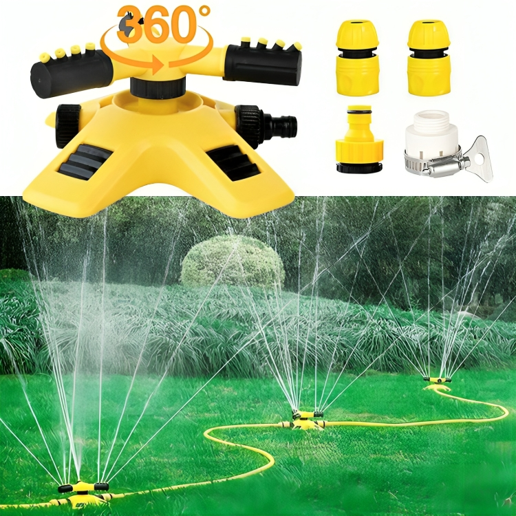 Rotating Sprinkler for Lawn | 360° Coverage, Water-Saving Technology & Adjustable Spray for Efficient Garden Irrigation