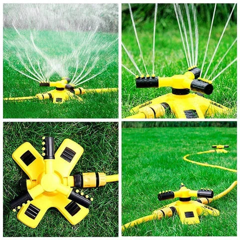 Rotating Sprinkler for Lawn | 360° Coverage, Water-Saving Technology & Adjustable Spray for Efficient Garden Irrigation