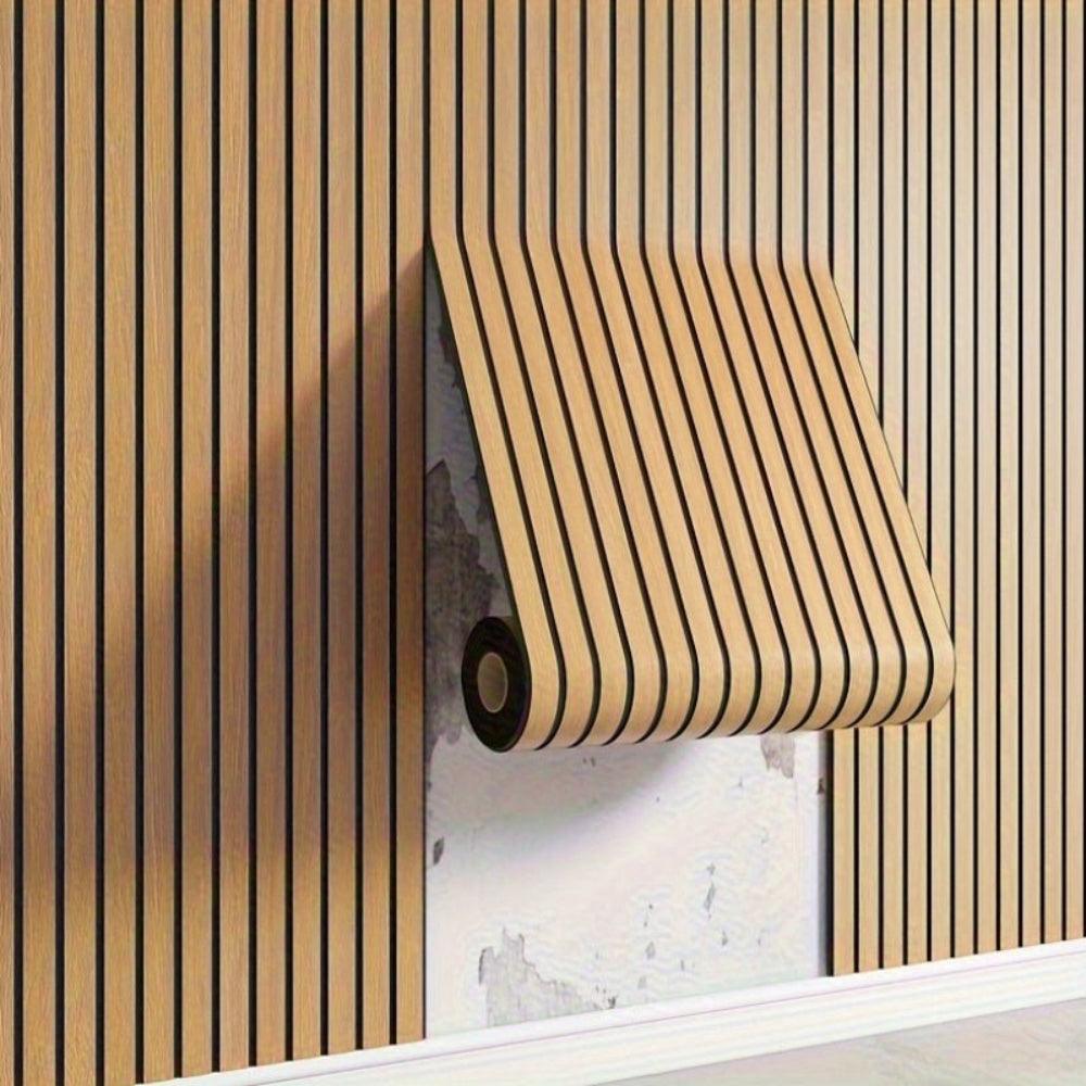 Self-Adhesive 3D Wall Panels with Wood Effect