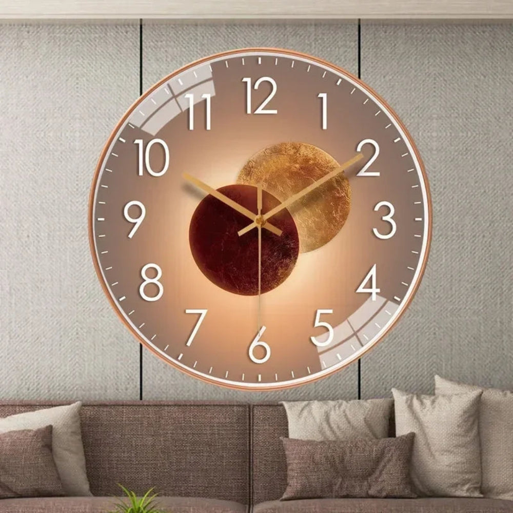 Silent Wall Clock with Clear Time Display for the Home