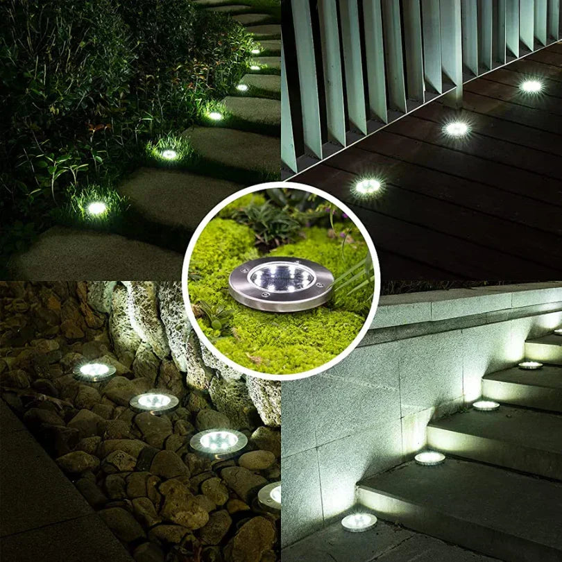 Solar Ground Lights – Weatherproof Outdoor LED Pathway Lighting Powered by the Sun