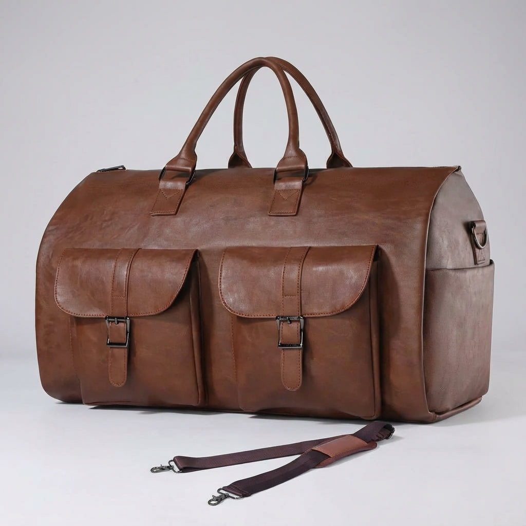 Spacious Weekender Travel Bag with Shoe Compartment - Organized Travel