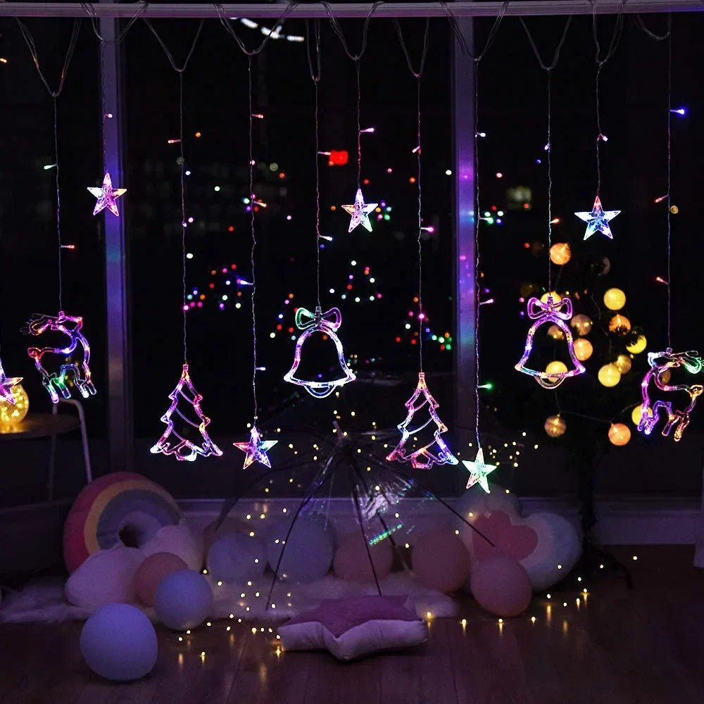 Star and Moon Shaped Garland for Festive Decoration