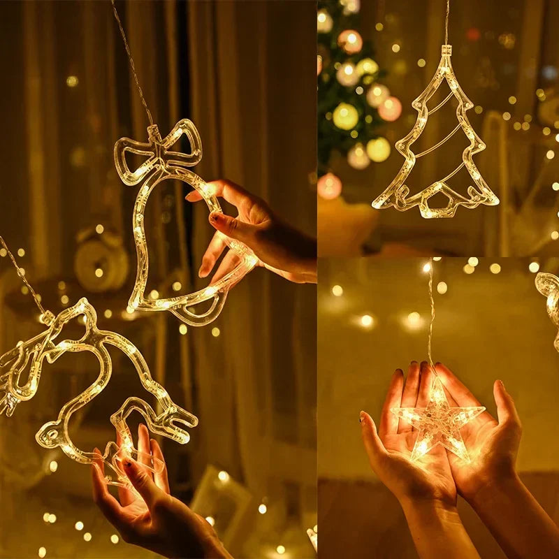 Star and Moon Shaped Garland for Festive Decoration