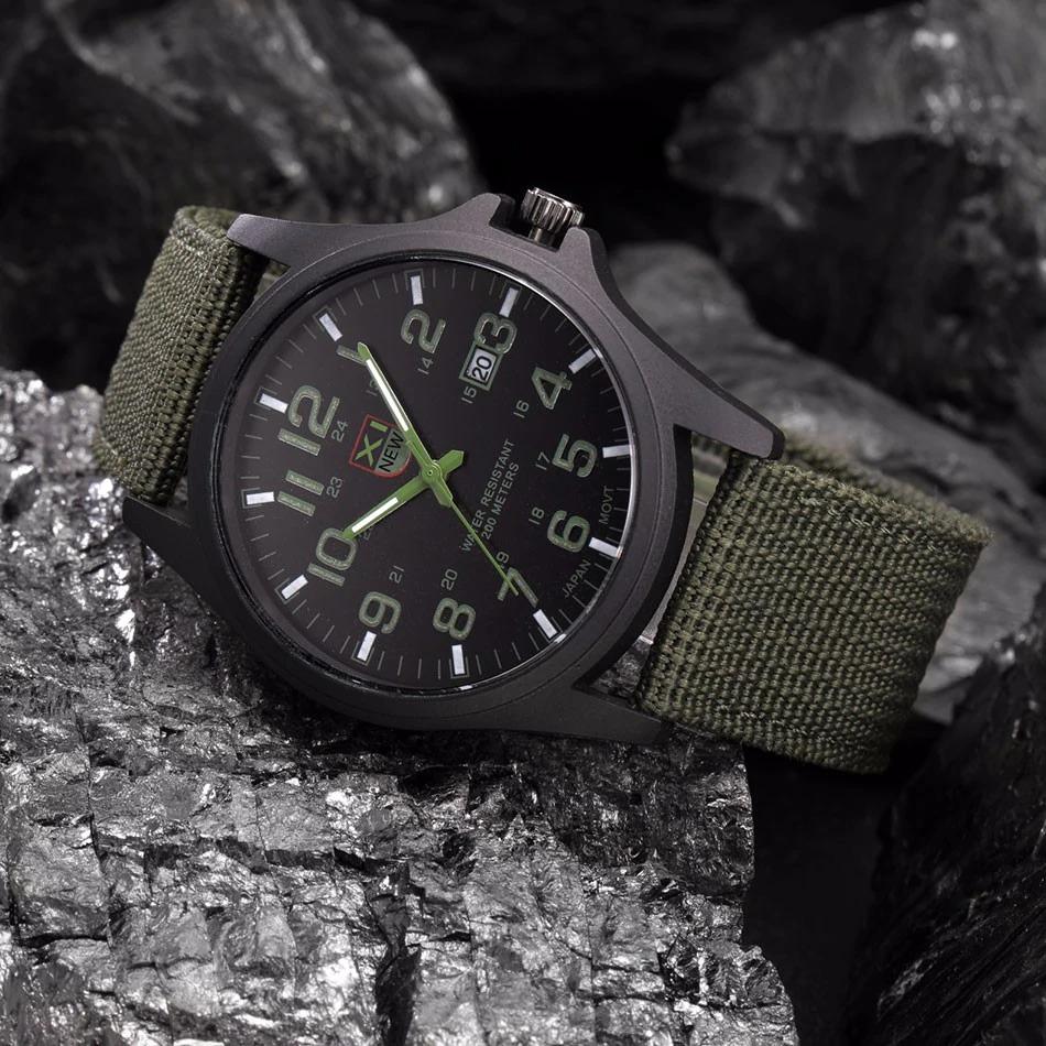 Tactical Men's Watch Adventure Time – Waterproof and Shock Resistant with LED