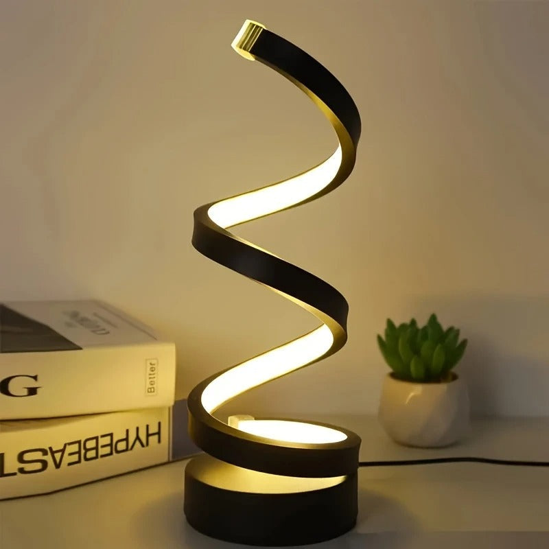 TwistLight - Modern LED Table Lamp Spiral Design
