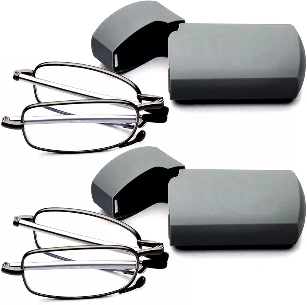 Unisex Portable Folding Reading Glasses with Case