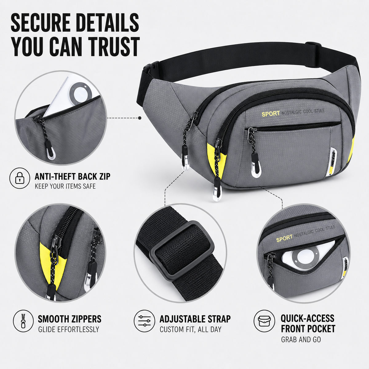 VeltroPack Slim Waist Pack
