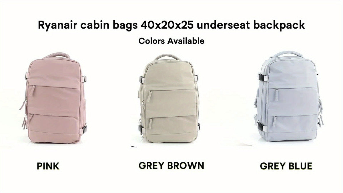 Versatile Travel and Day Backpack with Shoe Compartment and Waterproof Compartments