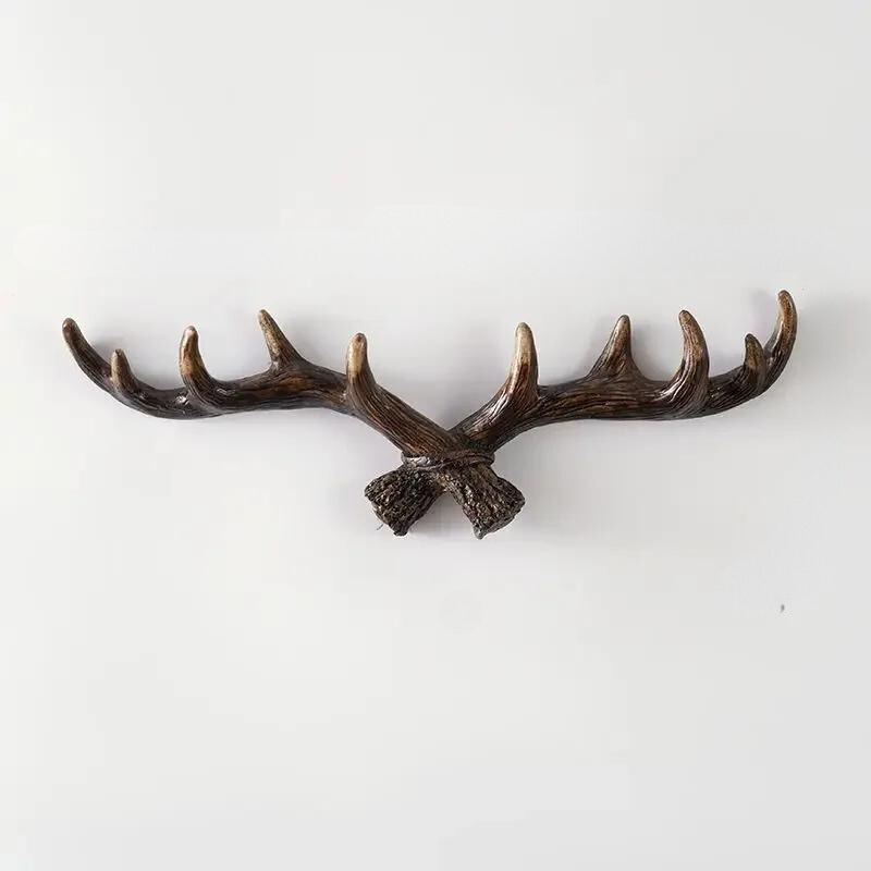 Vintage Antler Wall Hook Rustic Coat Rack