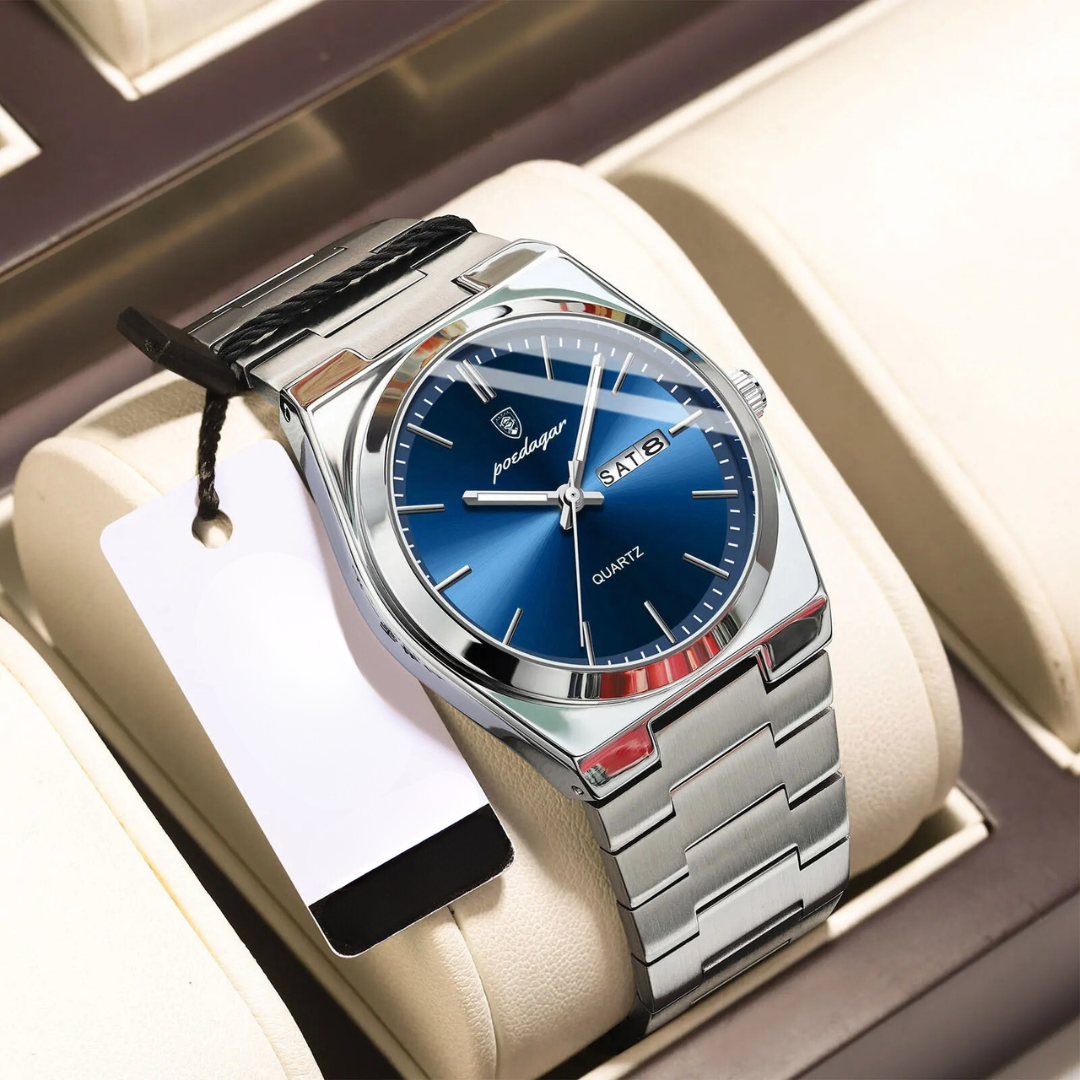 Waterproof Stainless Steel Men's Watch | Luxury & Durable