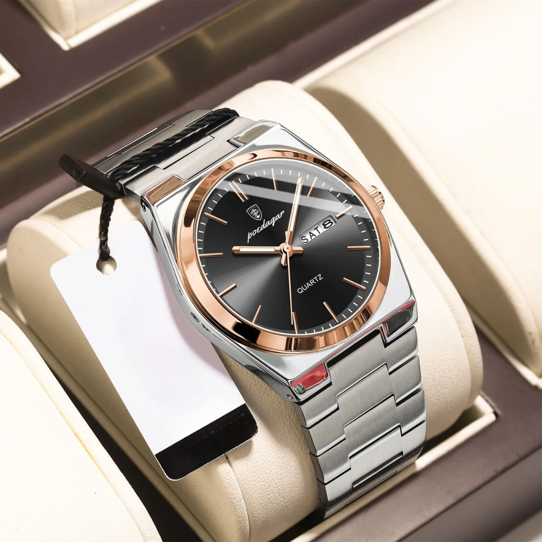 Waterproof Stainless Steel Men's Watch | Luxury & Durable