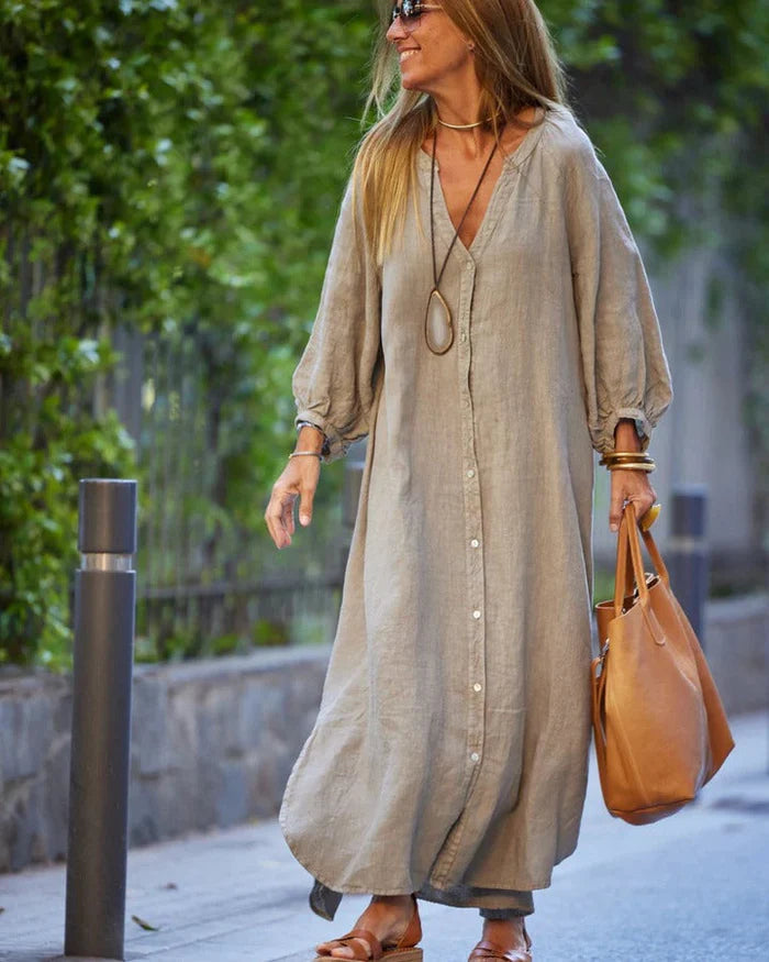 Women's Button-Down Maxi Dress