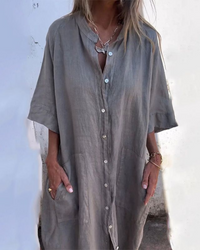 Women's Button-Down Midi Dress