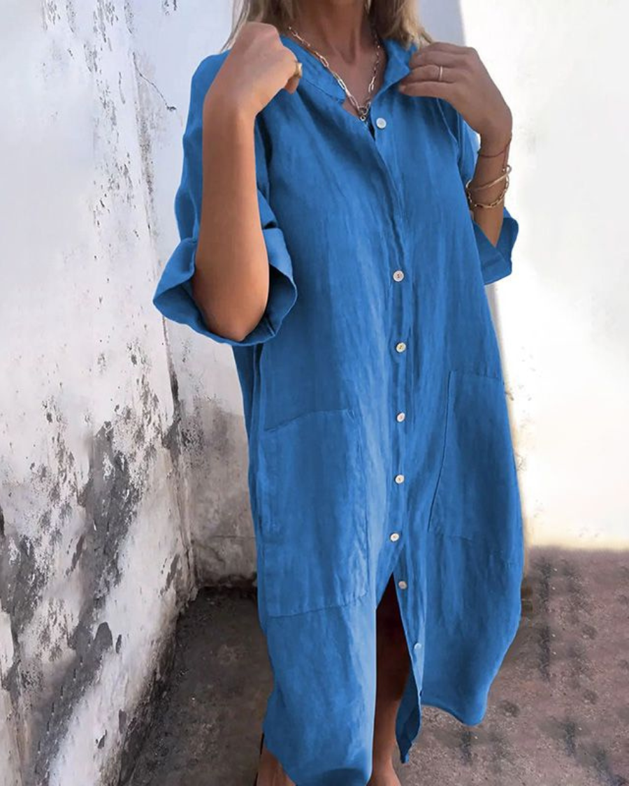 Women's Button-Down Midi Dress