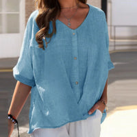 Women's Button-Front Blouse