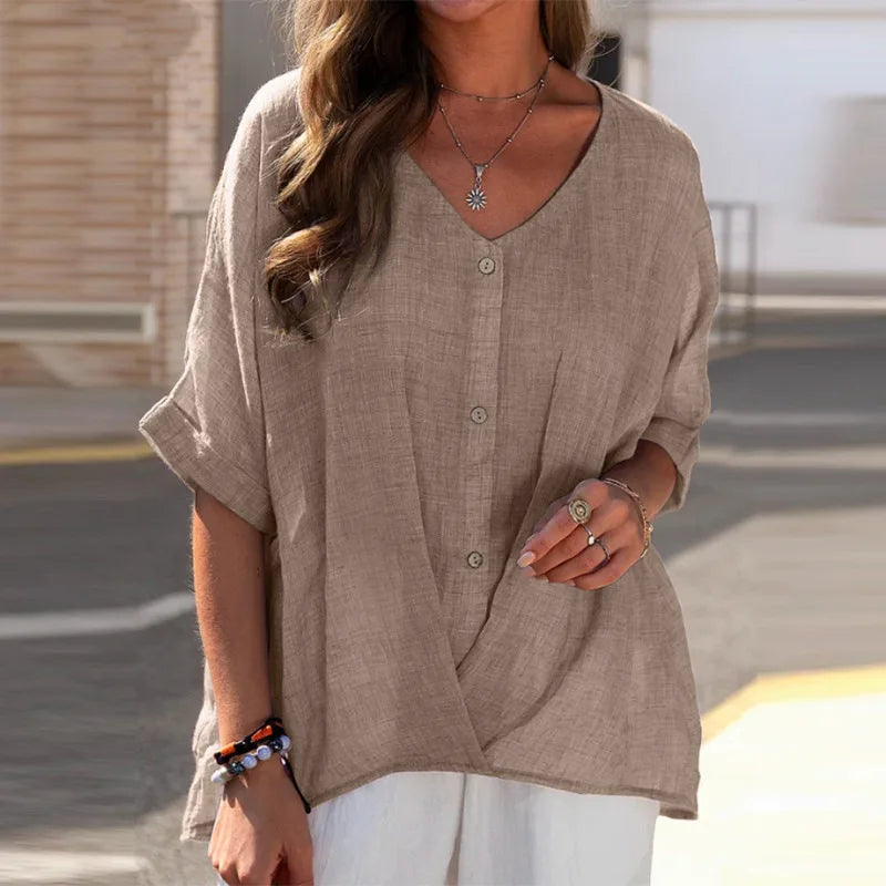 Women's Button-Front Blouse