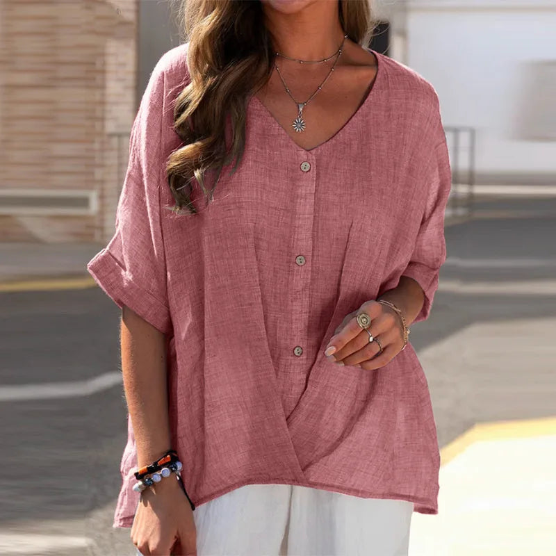 Women's Button-Front Blouse