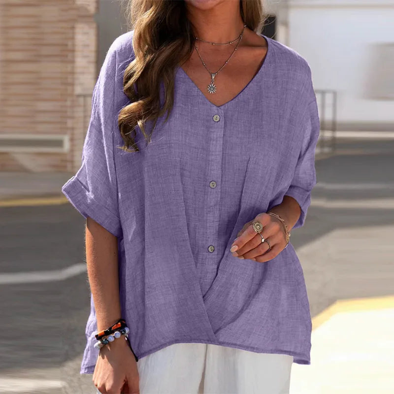 Women's Button-Front Blouse