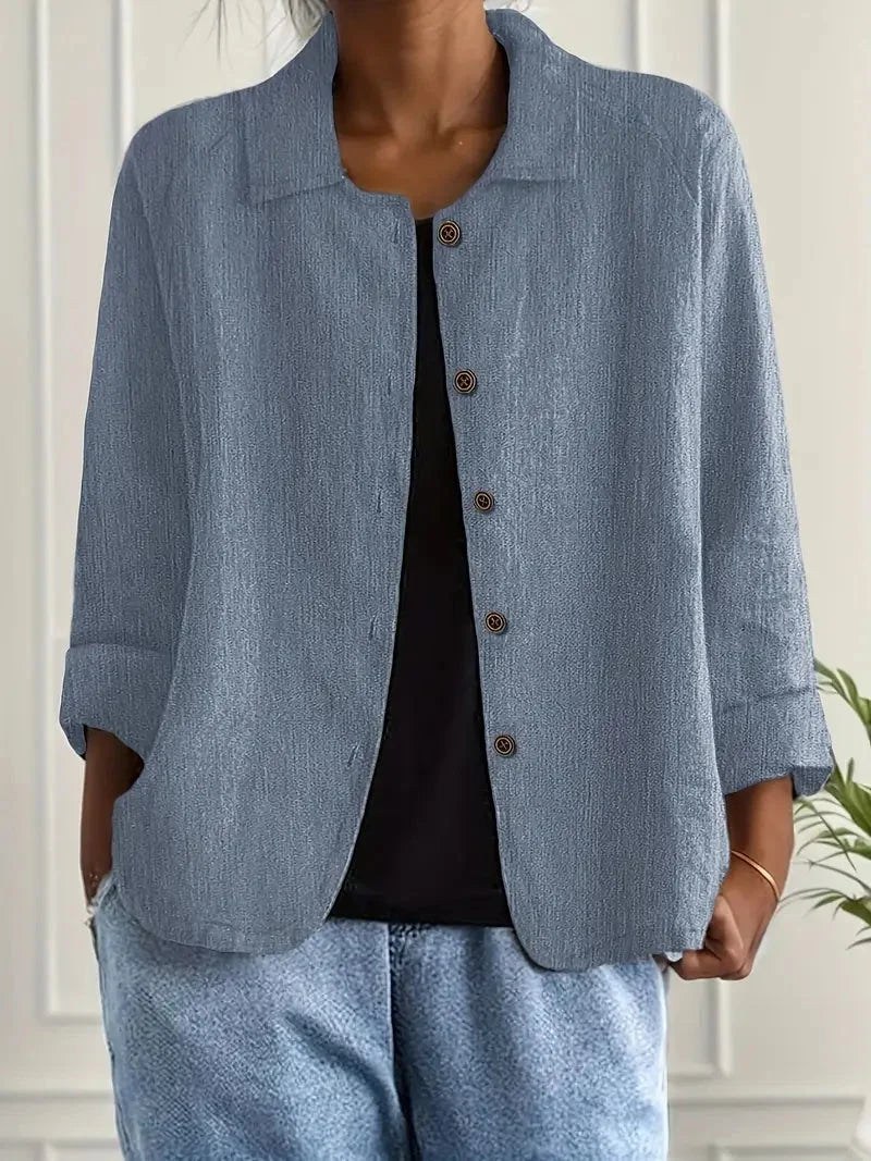 Women's Button-Front Casual Jacket