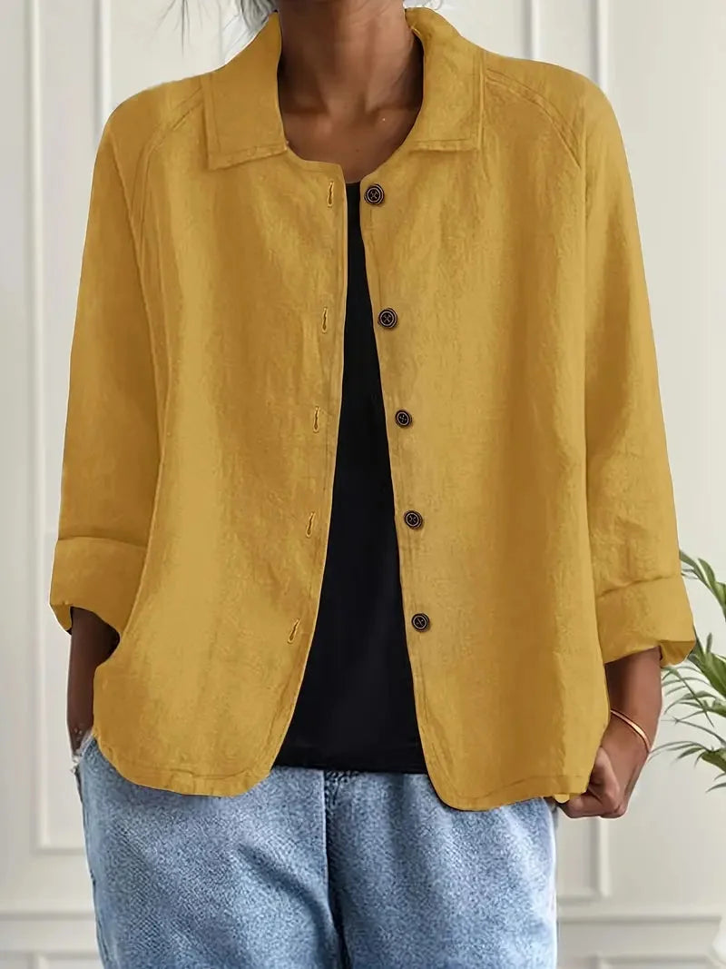 Women's Button-Front Casual Jacket