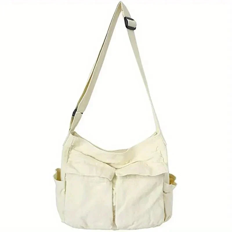 Women's Canvas Shoulder Bag – Vintage and Spacious