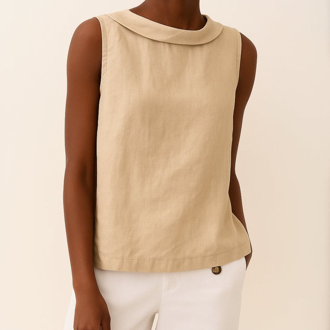 Women's Collared Relaxed-Fit Top