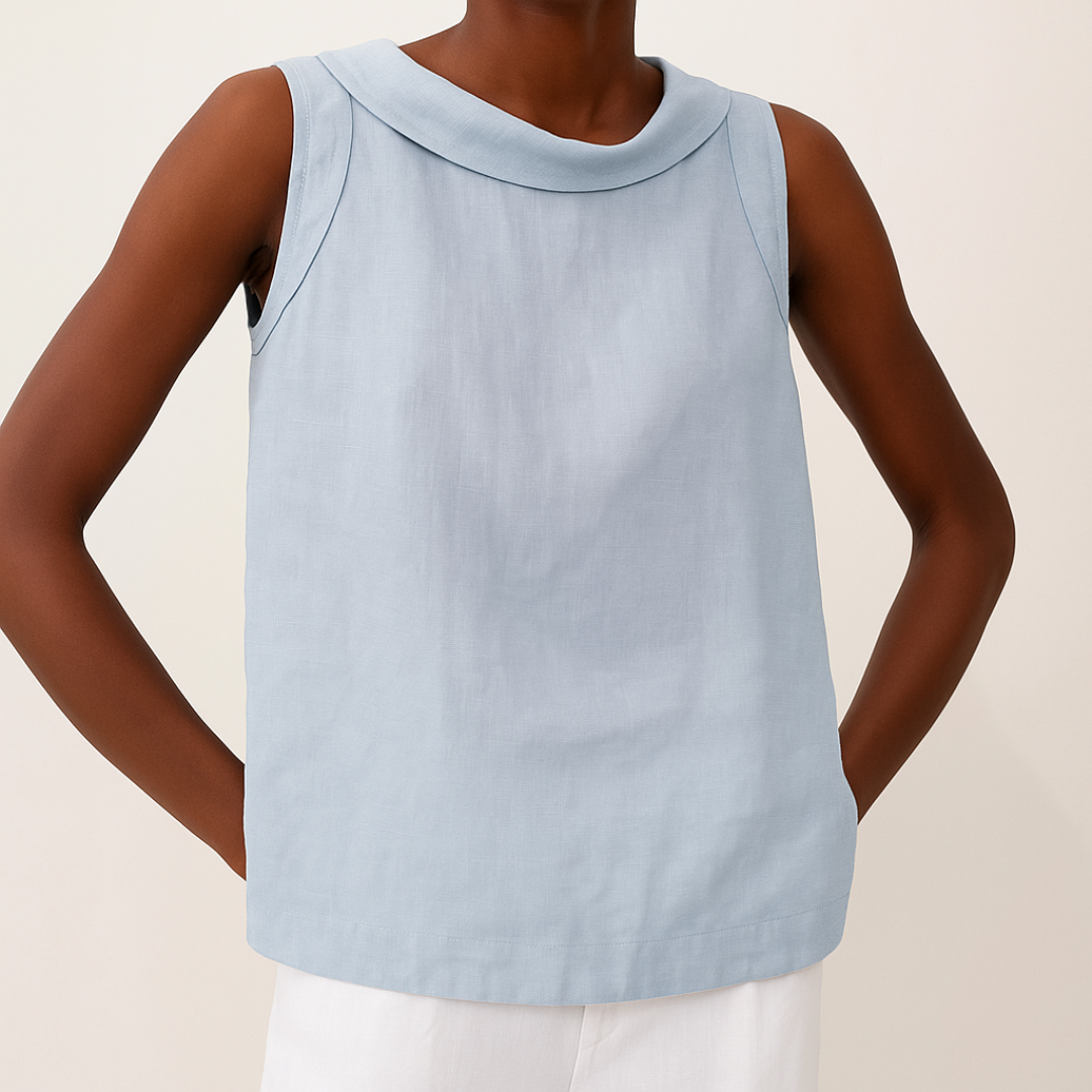 Women's Collared Relaxed-Fit Top