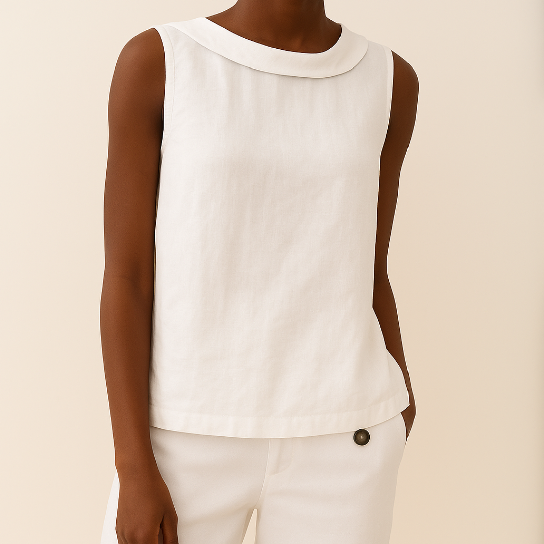 Women's Collared Relaxed-Fit Top