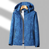 Women's Floral Zip-Up Hooded Jacket