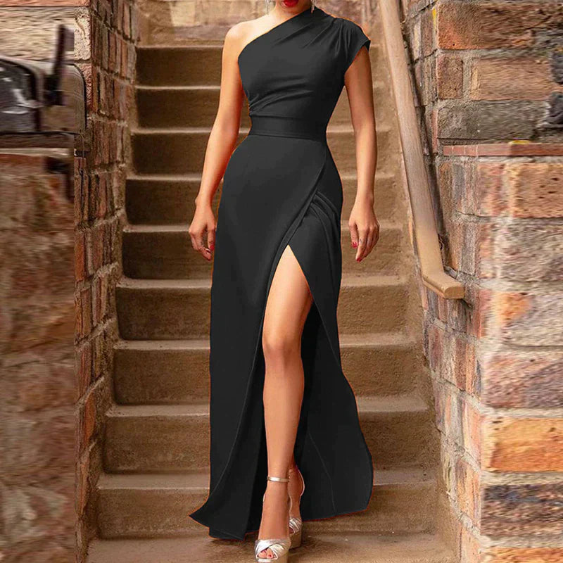 Women's One-Shoulder Maxi Dress