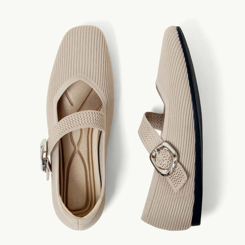 Women's Orthopedic Square Toe Mary Jane Flats
