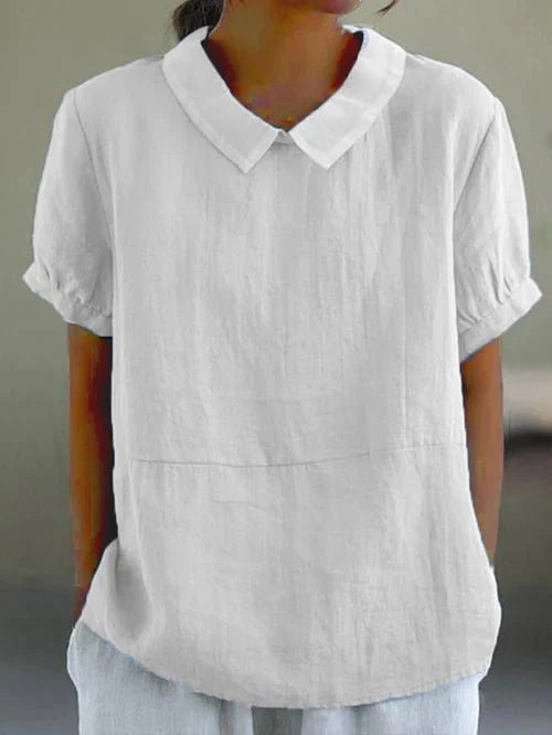 Women's Relaxed-Fit Linen Shirt