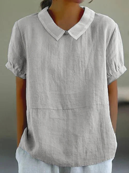Women's Relaxed-Fit Linen Shirt