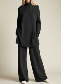 Women's Relaxed-Fit Wide-Leg Pant Set