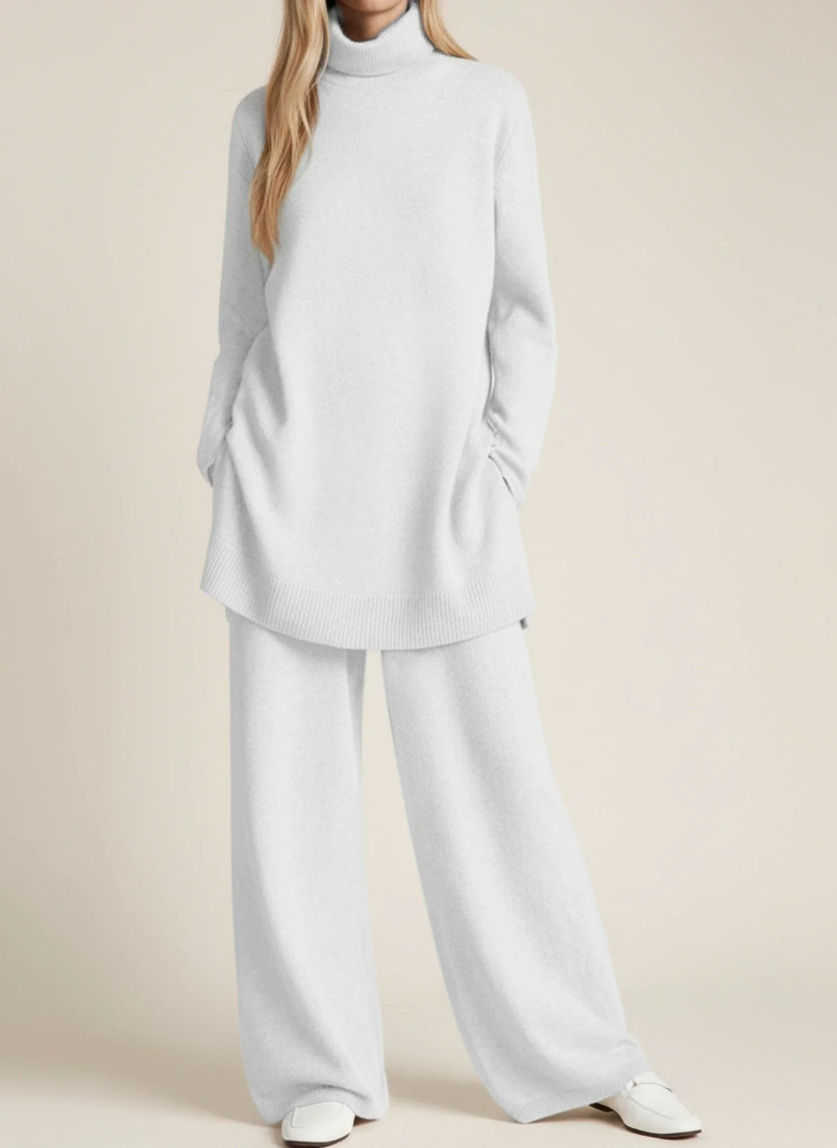 Women's Relaxed-Fit Wide-Leg Pant Set