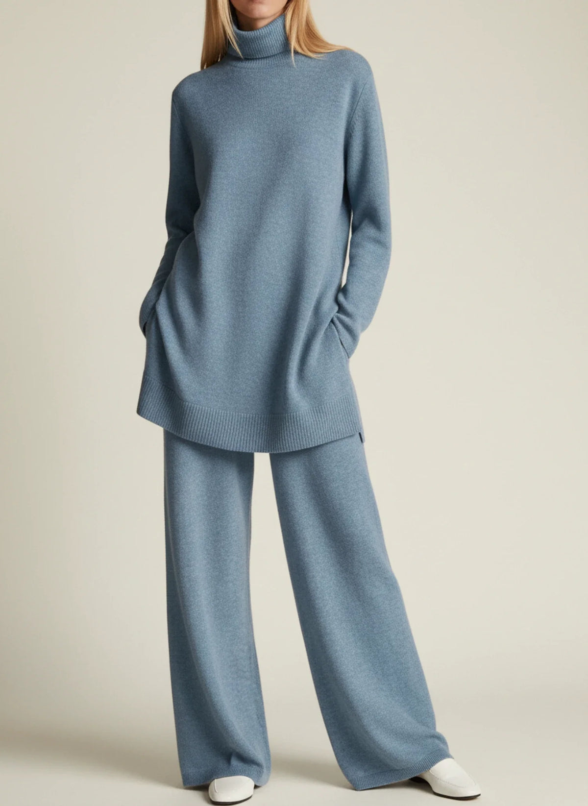Women's Relaxed-Fit Wide-Leg Pant Set