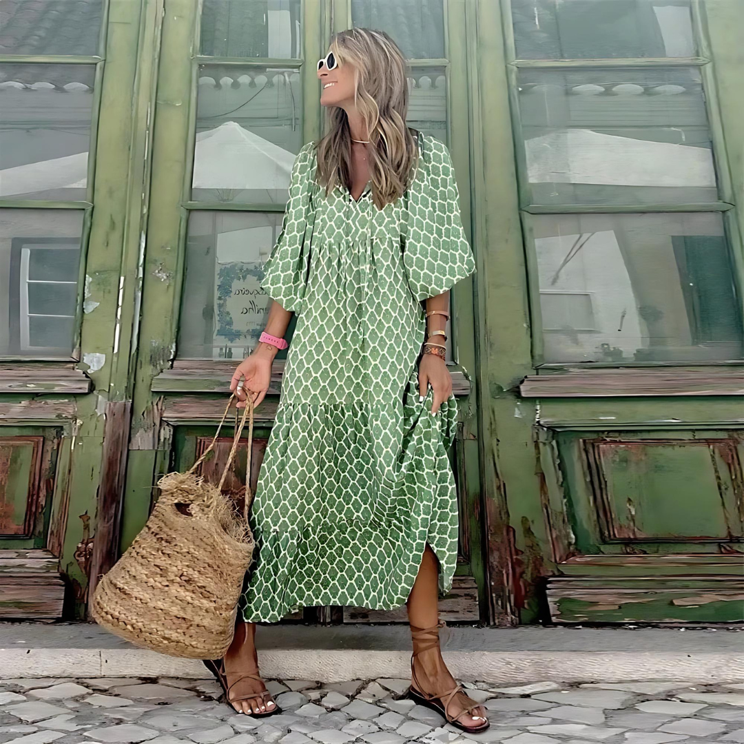 Women's Ruffled Summer Maxi Dress