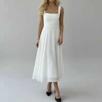 Women's Sleeveless A-Line Midi Dress