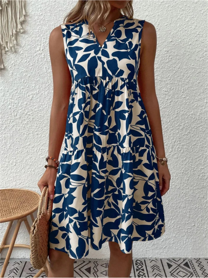 Women's Sleeveless A-Line Midi Dress