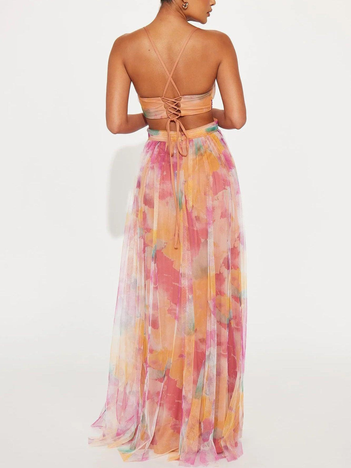 Women's Sleeveless Floral Maxi Dress