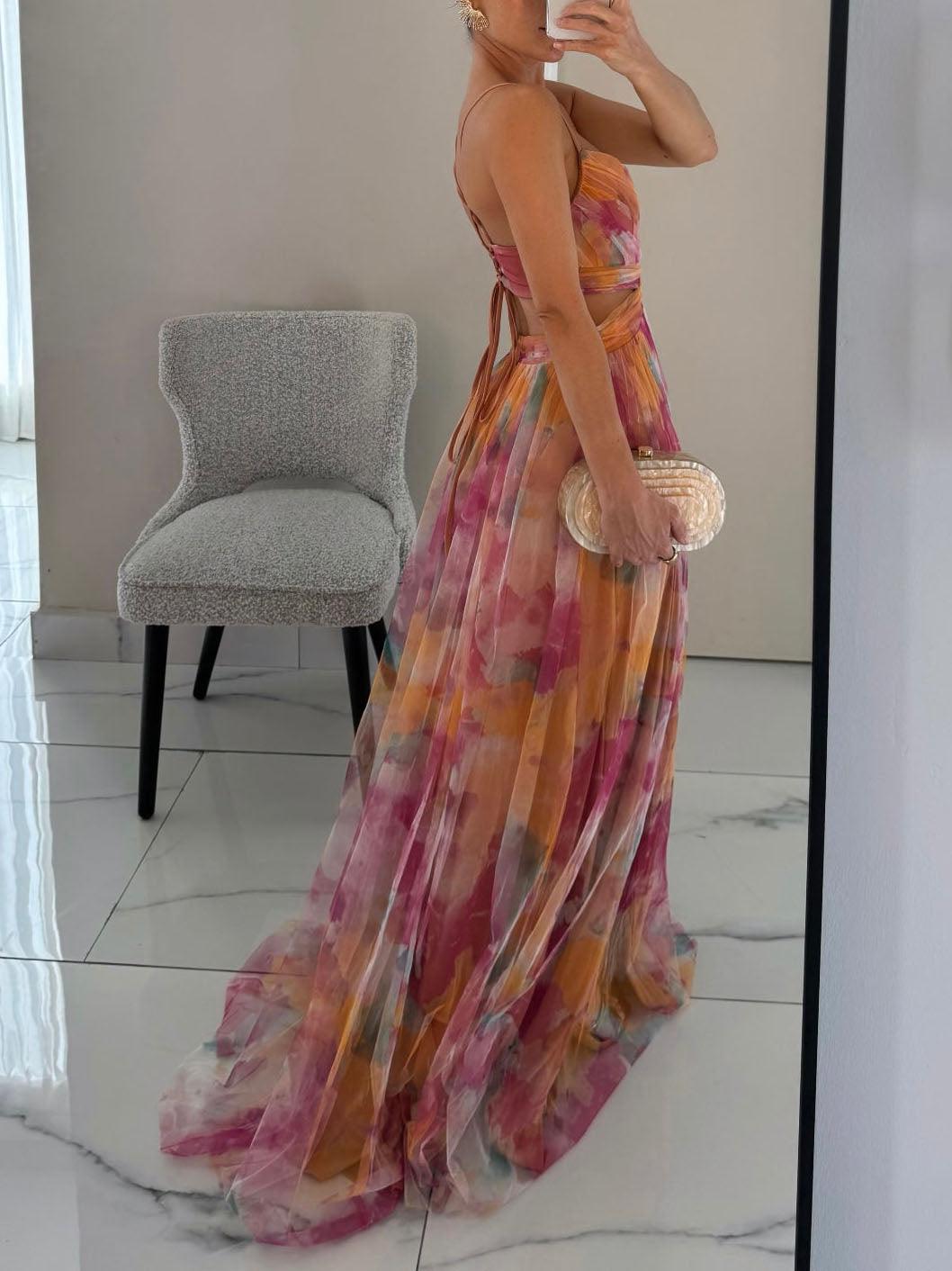 Women's Sleeveless Floral Maxi Dress