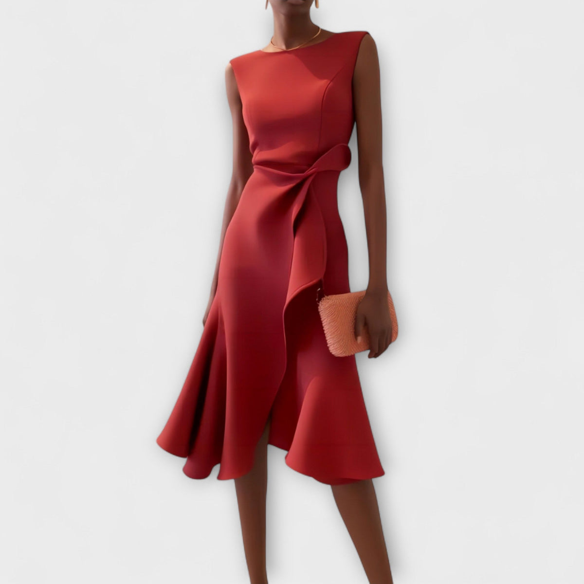 Women's Sleeveless Midi A-Line Dress