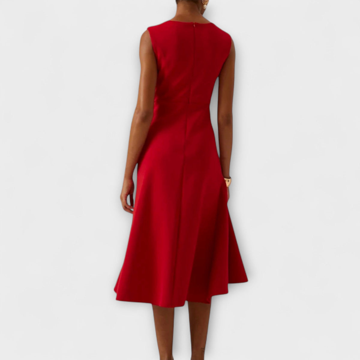 Women's Sleeveless Midi A-Line Dress